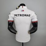 Camisa Gola Polo Fórmula 1 Mercedes-Benz F1 Branca Team Driver