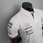 Camisa Gola Polo Fórmula 1 Mercedes-Benz F1 Branca Team Driver