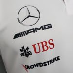 Camisa Gola Polo Fórmula 1 Mercedes-Benz F1 Branca Team Driver
