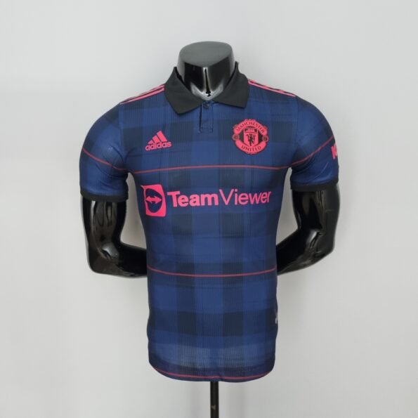 Camisa do Manchester United Polo Azul 2022/23 Masculina Player