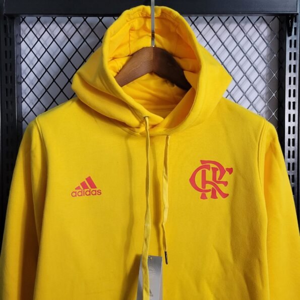 Jaqueta Moletom Adidas Flamengo 22/23 Amarela