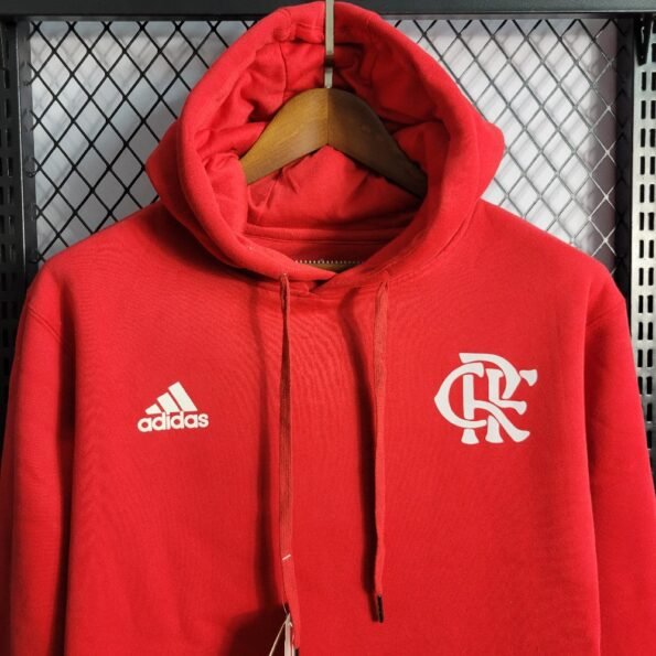 Jaqueta Moletom Adidas Flamengo 22/23 Vermelha