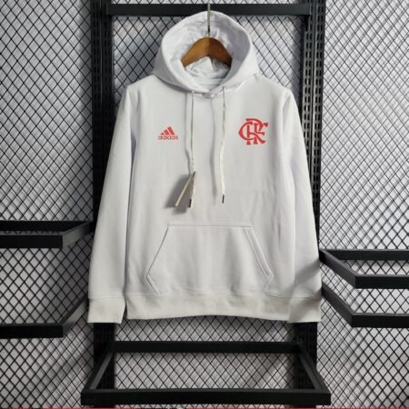 Jaqueta Moletom Adidas Flamengo 22/23 Branco