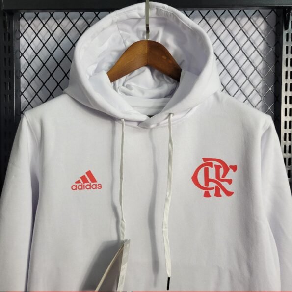 Jaqueta Moletom Adidas Flamengo 22/23 Branco
