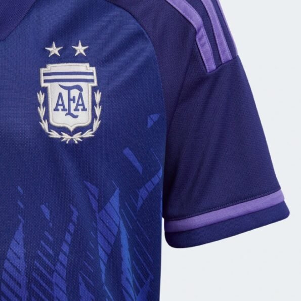 Camisa da Argentina Roxo Away México Copa do Mundo Masculina