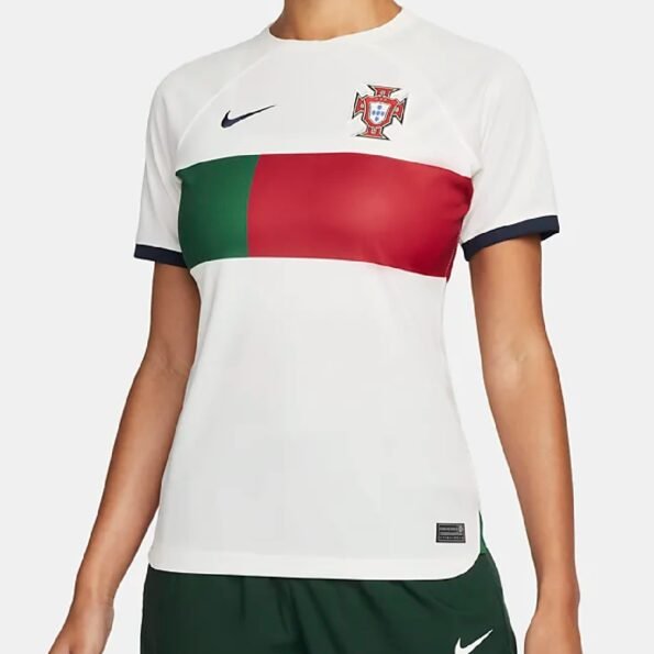 Nova Camisa de Portugal Copa do Mundo Branca Feminina