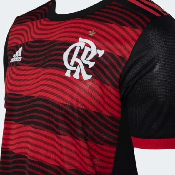 CAMISA DO FLAMENGO VERMELHA AUTÊNTICA 2022