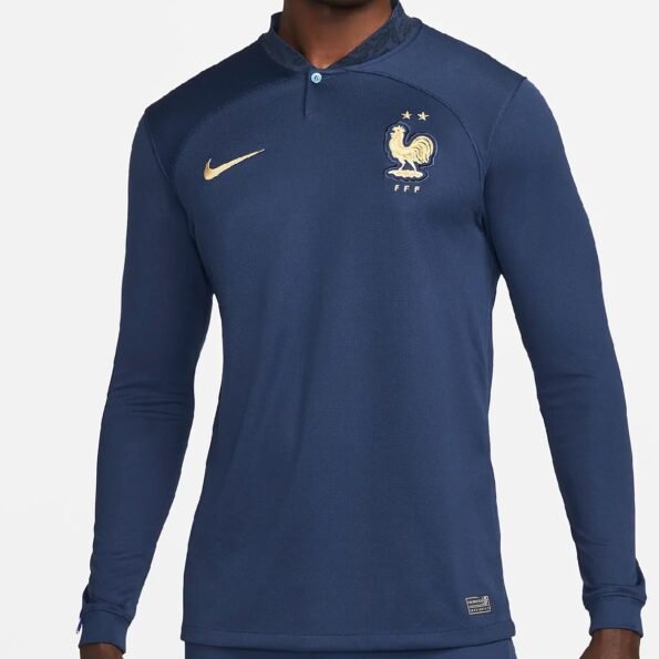 Camisa França Manga Longa Azul copa do Mundo 2022/23
