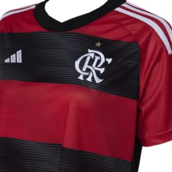 Nova Camisa Flamengo Vermelha 2023 Feminina