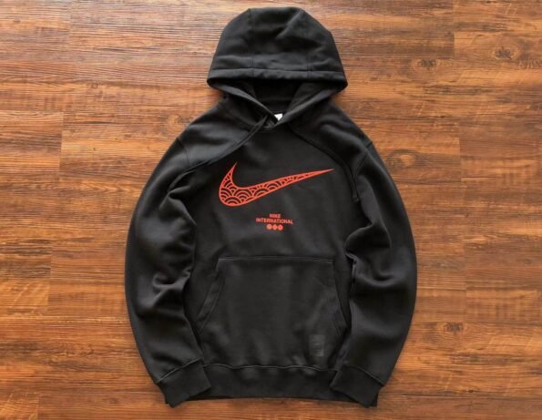 Blusão Moletom Nike Preto|Vermelho|Branco