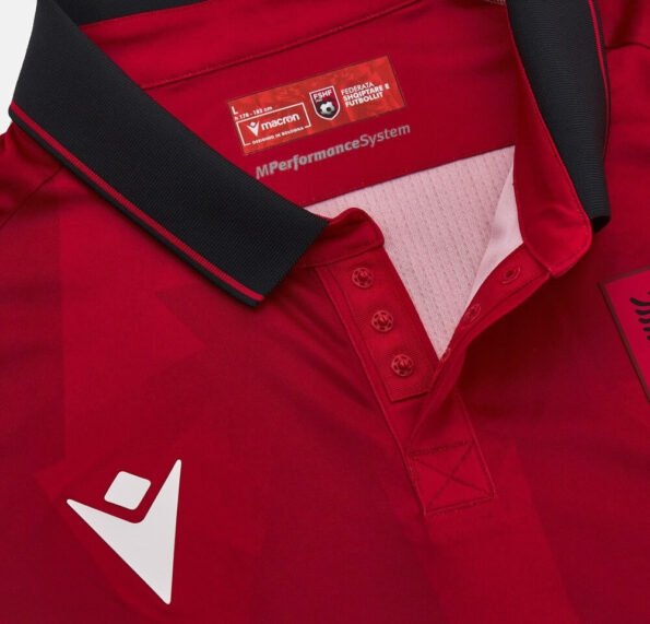 Camisa Albânia Polo Vermelha 2023/24 Masculina