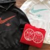 Blusão Moletom Nike Preto|Vermelho|Branco