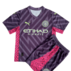 Kit Infantil Manchester City Roxo Goleiro 2023/24 Unissex