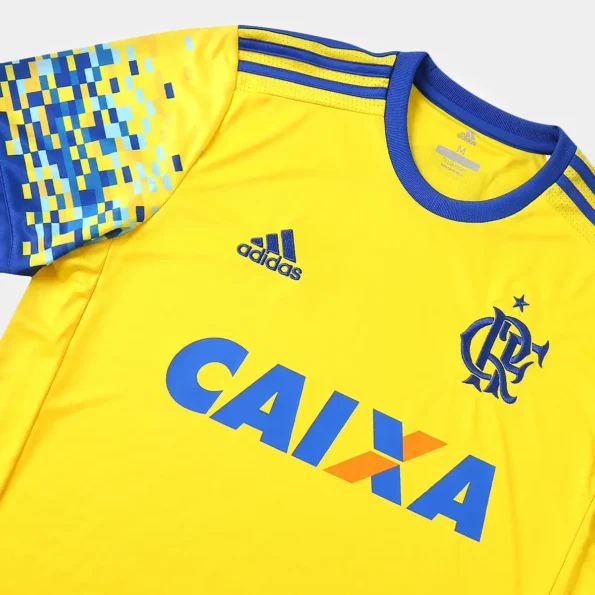 Camisa Flamengo Amarela 2017/18 Caixa Masculina