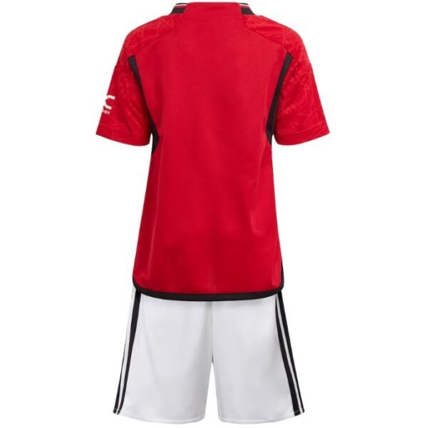 Kit Infantil Manchester United Vermelha 2023/24 Unissex