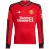 Nova Camisa Manchester United Vermelha 2023/24 Manga Longa