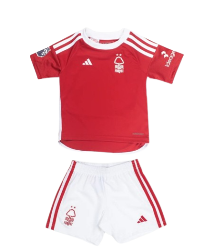 Kit Infantil Nottingham Forest Vermelha Home 2023/24 Unissex