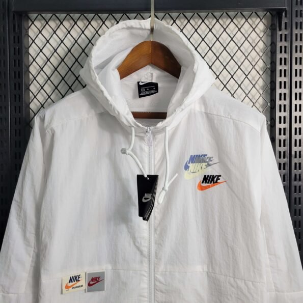 Jaqueta Corta Vento Nike 3 Símbolos Branca