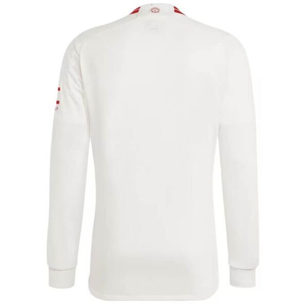 Camisa Manchester United 3 Branca 2023/24 Manga Longa