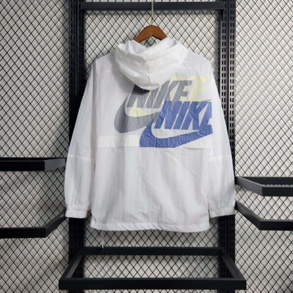 Jaqueta Corta Vento Nike 3 Símbolos Branca