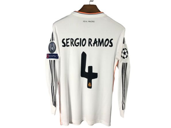 Camisa Real Madrid Home Branca Sergio Ramos 2013/14