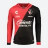 Camisa Manga Longa Atlas Home Vermelha/Preta 2023/24