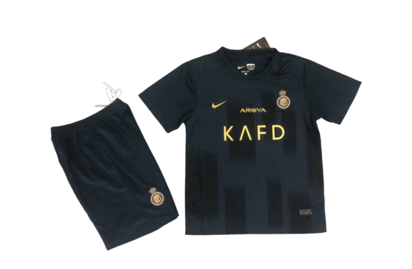 Kit Infantil Al Nassr Azul Away 2023/24 Unissex