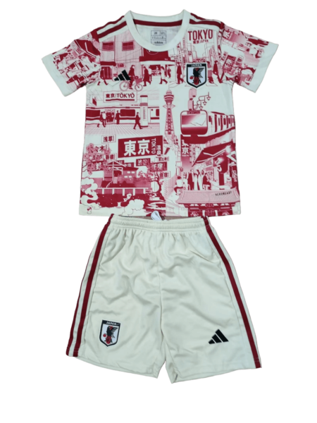 Kit Infantil Japão Vermelha/Branca 2023/24 Unissex
