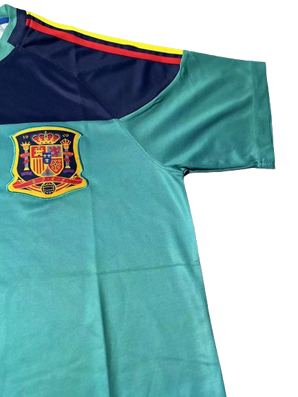 Camisa Espanha Azul 2010 Copa Goleiro Masculina