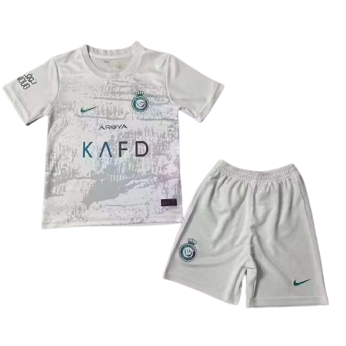 Kit Infantil Al Nassr Branca 3 2023/24 Unissex