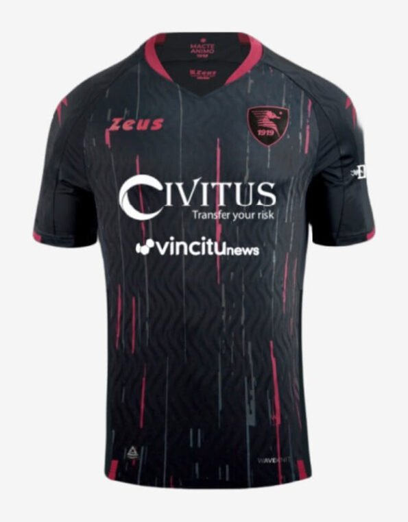 Camisa Quatro Salernitana Preta 2023/24 Masculina