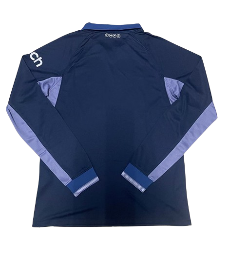 Camisa Tottenham Away Azul Escura Manga Longa 2023/24