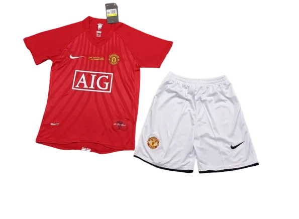 Kit Infantil Manchester United Home I 2007/08 Unissex