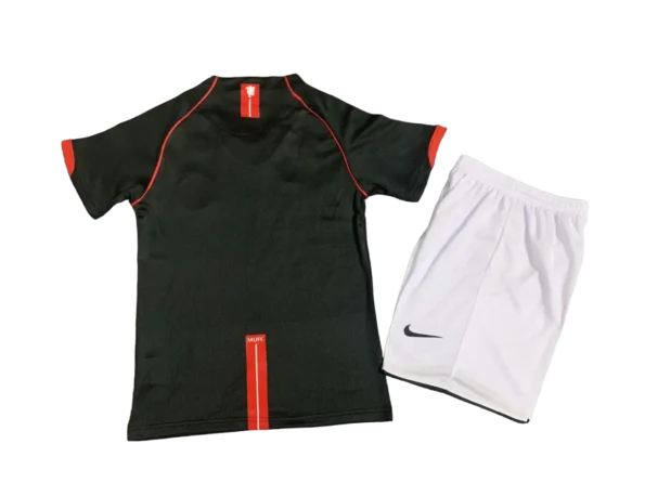 Kit Infantil Manchester United Away Preta II 2007/08 Unissex