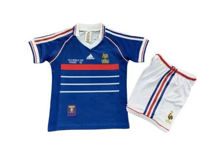 Kit Infantil Seleção da França Azul Home I 1998 Unissex