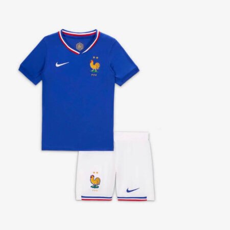 Kit Infantil Seleção da França Azul Home I 2024/25 Unissex