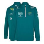Jaqueta Sueter Aston Martin F1 Team Verde Com Zíper