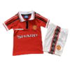 Kit Infantil Manchester United Vermelha 1998 Unissex