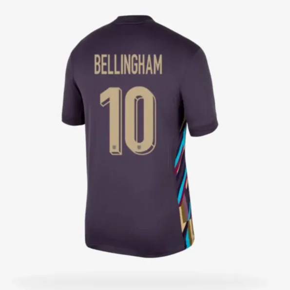 Camisa Inglaterra Bellingham #10 II Roxo 2024/25 Masculina