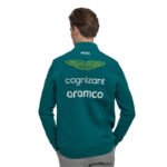 Jaqueta Sueter Aston Martin F1 Team Verde Com Zíper