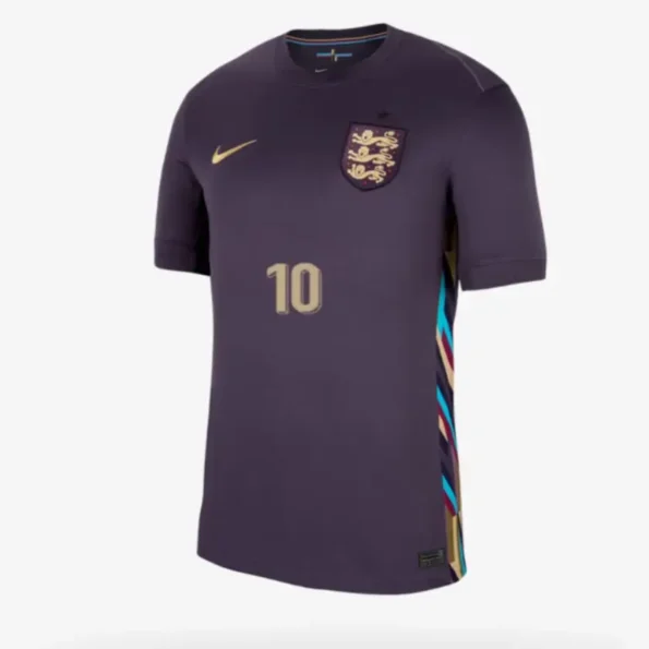 Camisa Inglaterra Bellingham #10 II Roxo 2024/25 Masculina