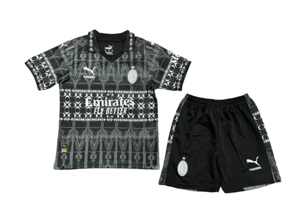 Kit Infantil Milan Preta PLEASURES 2024/25 Unissex