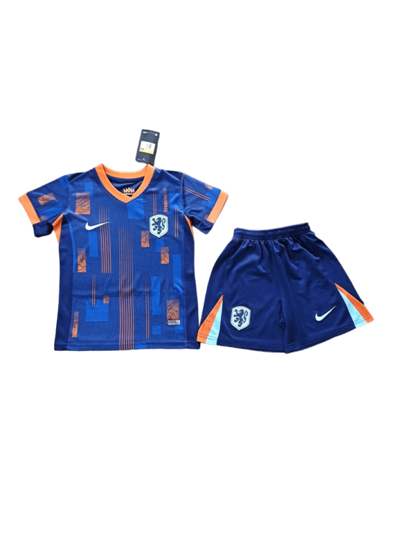 Kit Infantil Holanda II Azul Away 2024/25 Unissex