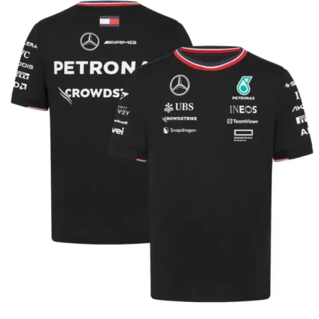 Camiseta Mercedes AMG Petronas F1 2024 Preta Team Driver