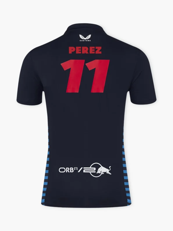 Camiseta Polo Red Bull Racing F1 2024 Team Sergio Perez 11 Driver