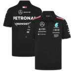 Camiseta Polo Mercedes AMG Petronas F1 2024 Preta Team Driver