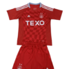 Kit Infantil Aberdeen FC Vermelha Home 2024/25 Unissex