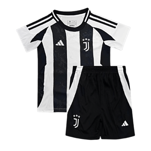 Kit Infantil Juventus Branca I Home Titular 2024/25 Unissex