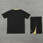 Conjunto de Treino PSG Camisa Preta + Bermuda Preta 2024/25