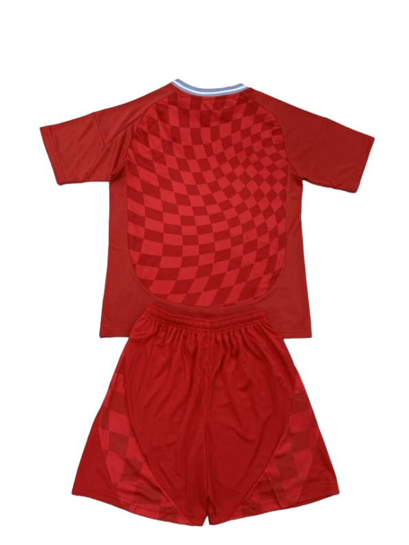 Kit Infantil Aberdeen FC Vermelha Home 2024/25 Unissex